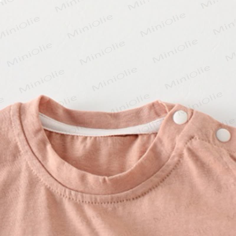 Baby Pink Bunny Tee and Floral Pants 2-piece Set - image 4