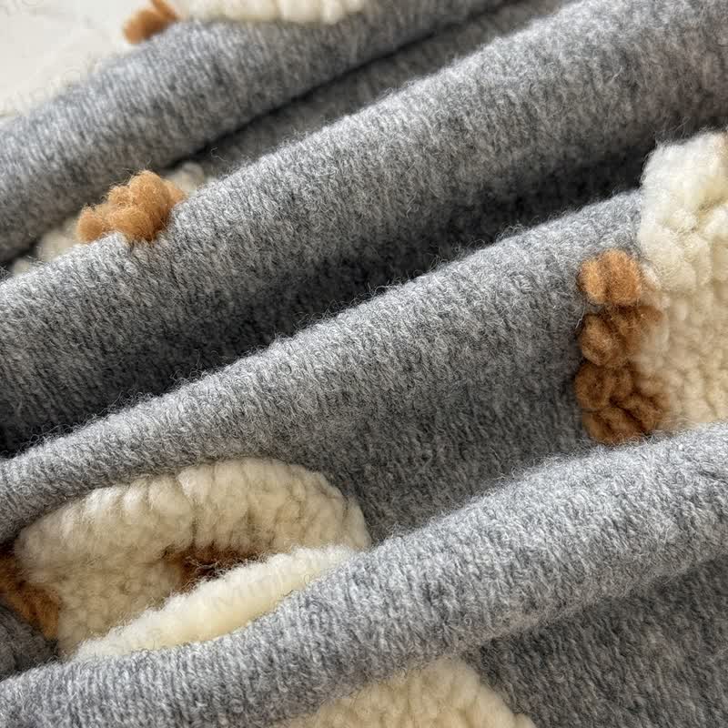 Baby Sherpa Sheep Hooded Romper - image 8