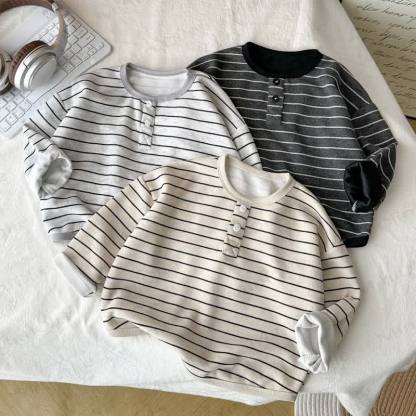 Toddler Stripe Pullover Top - image 1