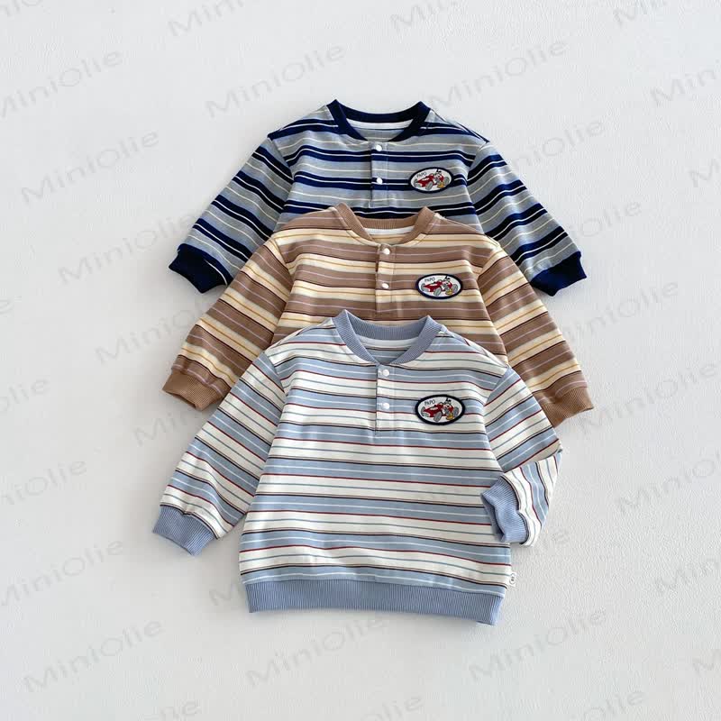 Toddler Patch Striped Sweatshirt - image 1