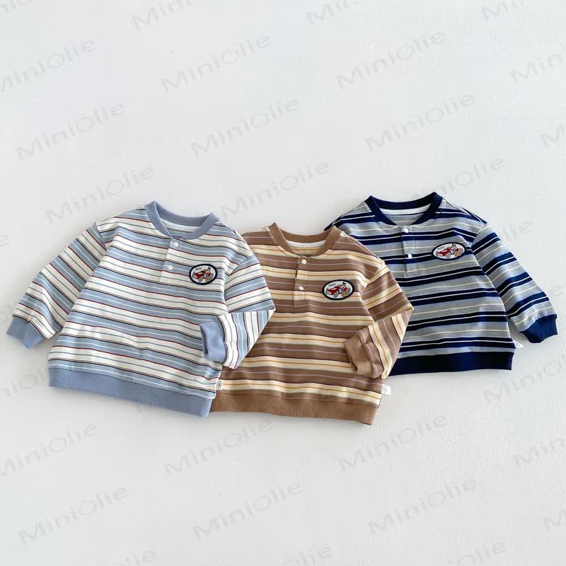 Toddler Patch Striped Sweatshirt - image 2