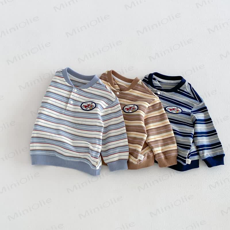 Toddler Patch Striped Sweatshirt - image 3