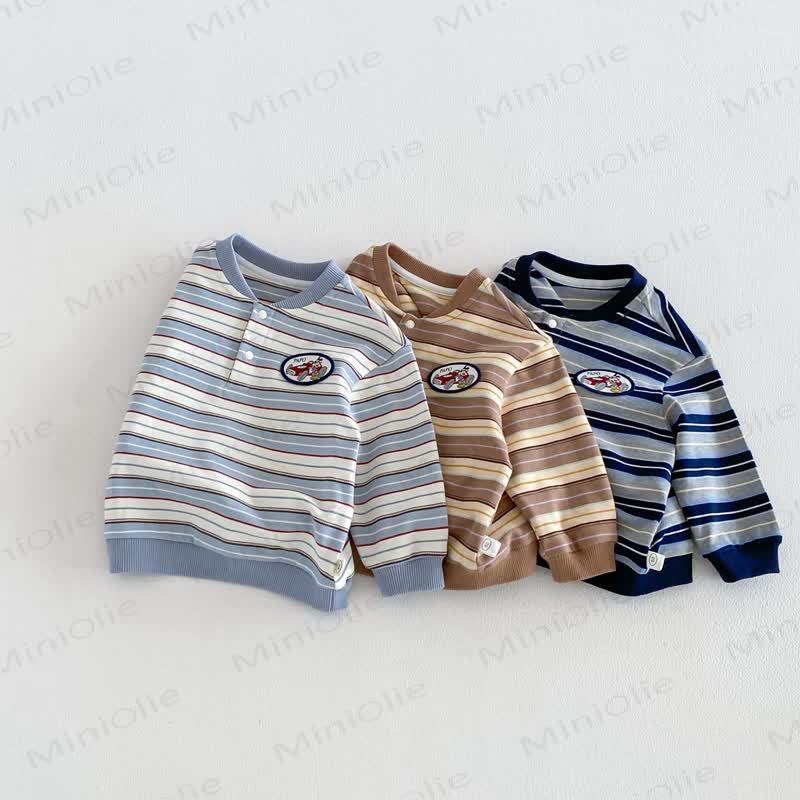 Toddler Patch Striped Sweatshirt - image 3