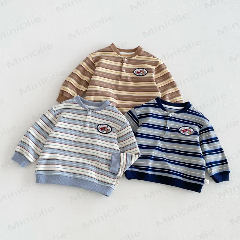 Toddler Patch Striped Sweatshirt - image 6