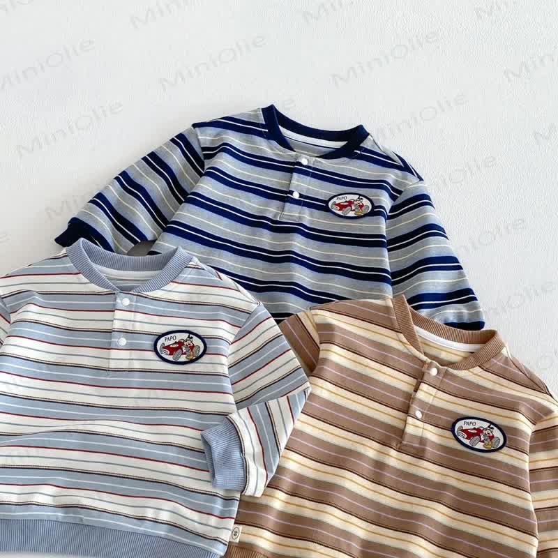 Toddler Patch Striped Sweatshirt - image 9