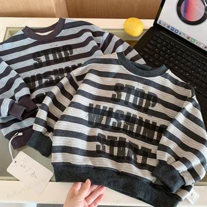 STOP WISHING START Toddler Stripe Sweatshirt - image 2