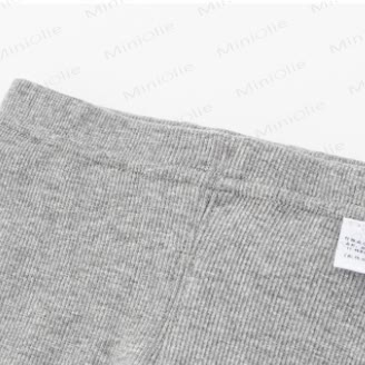 Baby Rib Lace Trim Heart Leggings - image 3