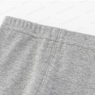 Baby Rib Lace Trim Heart Leggings - image 5