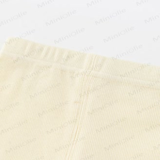 Baby Rib Lace Trim Heart Leggings - image 9