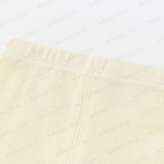 Baby Rib Lace Trim Heart Leggings - image 9