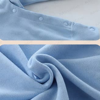 Baby Long Sleeve Contrast Trim Romper - image 4