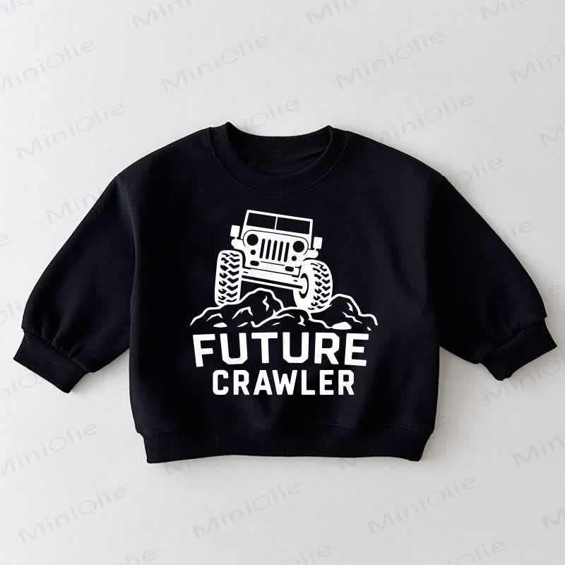 FUTURE CRAWLER Baby Toddler Off-Road Vehicle Black Sweatshirt - Black - 3-5T - image 1