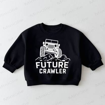FUTURE CRAWLER Baby Toddler Off-Road Vehicle Black Sweatshirt - Black - 3-5T - image 1