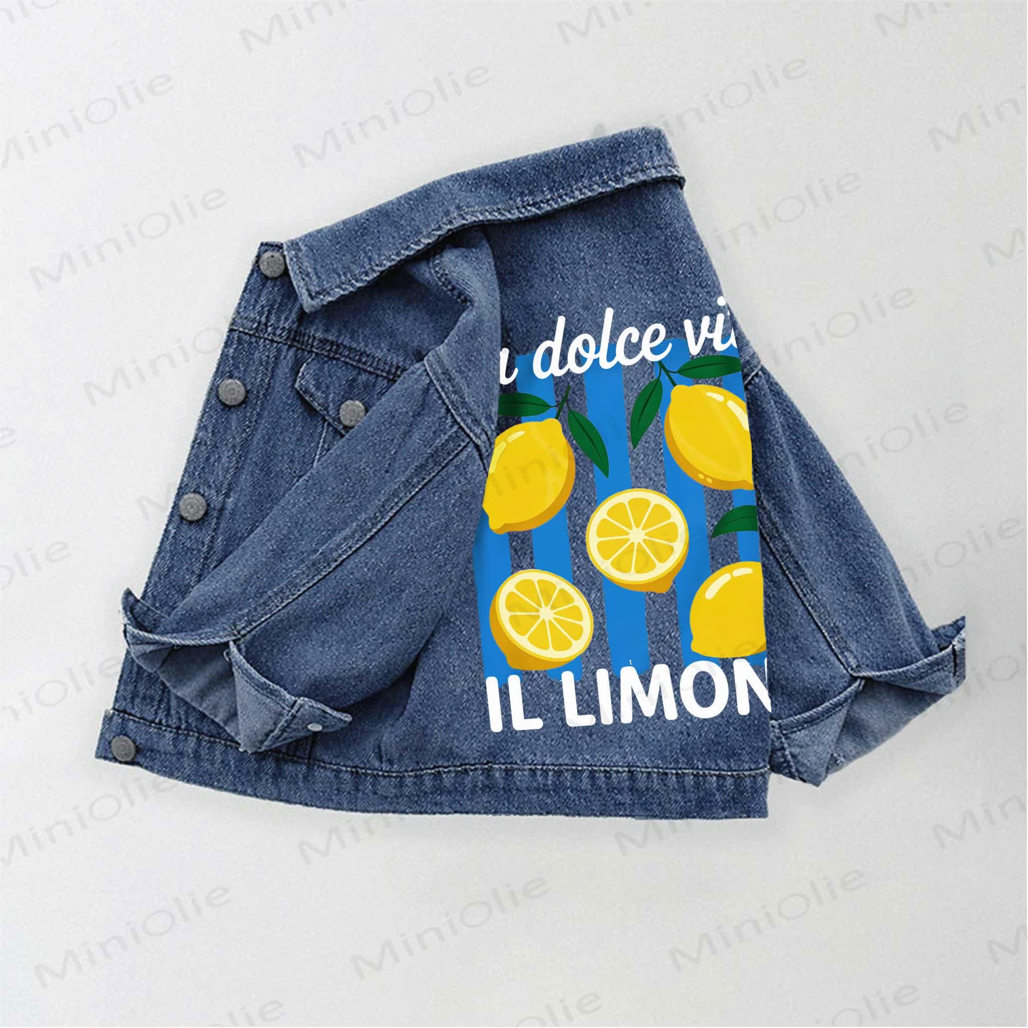 LA DOLCE VITA IL LIMONE Toddler Kid Denim Jacket - Blue - 10-11T - image 1