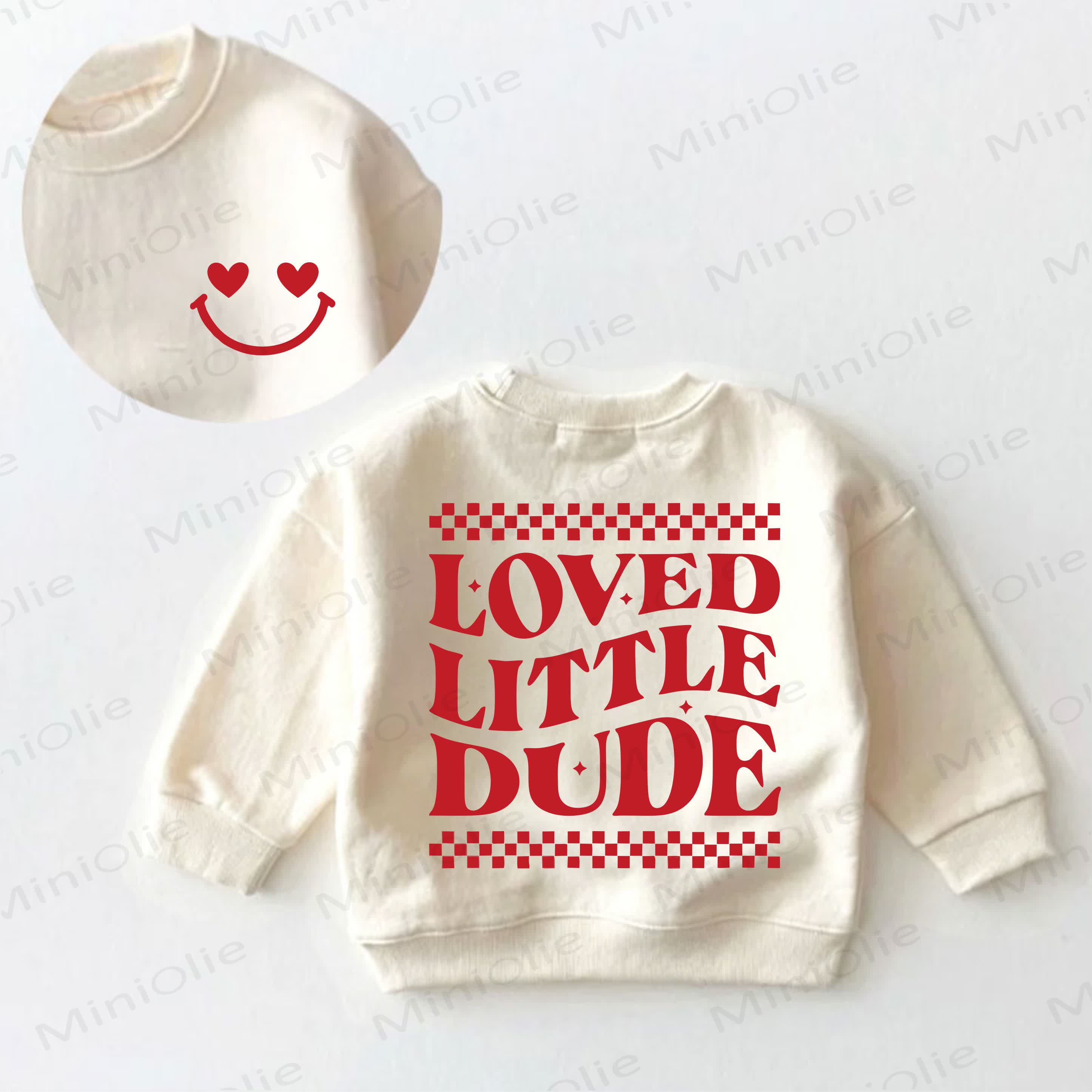 LOVED LITTLE DUDE Baby Toddler Cream Sweatshirt - Cream - 3-5T - image 1