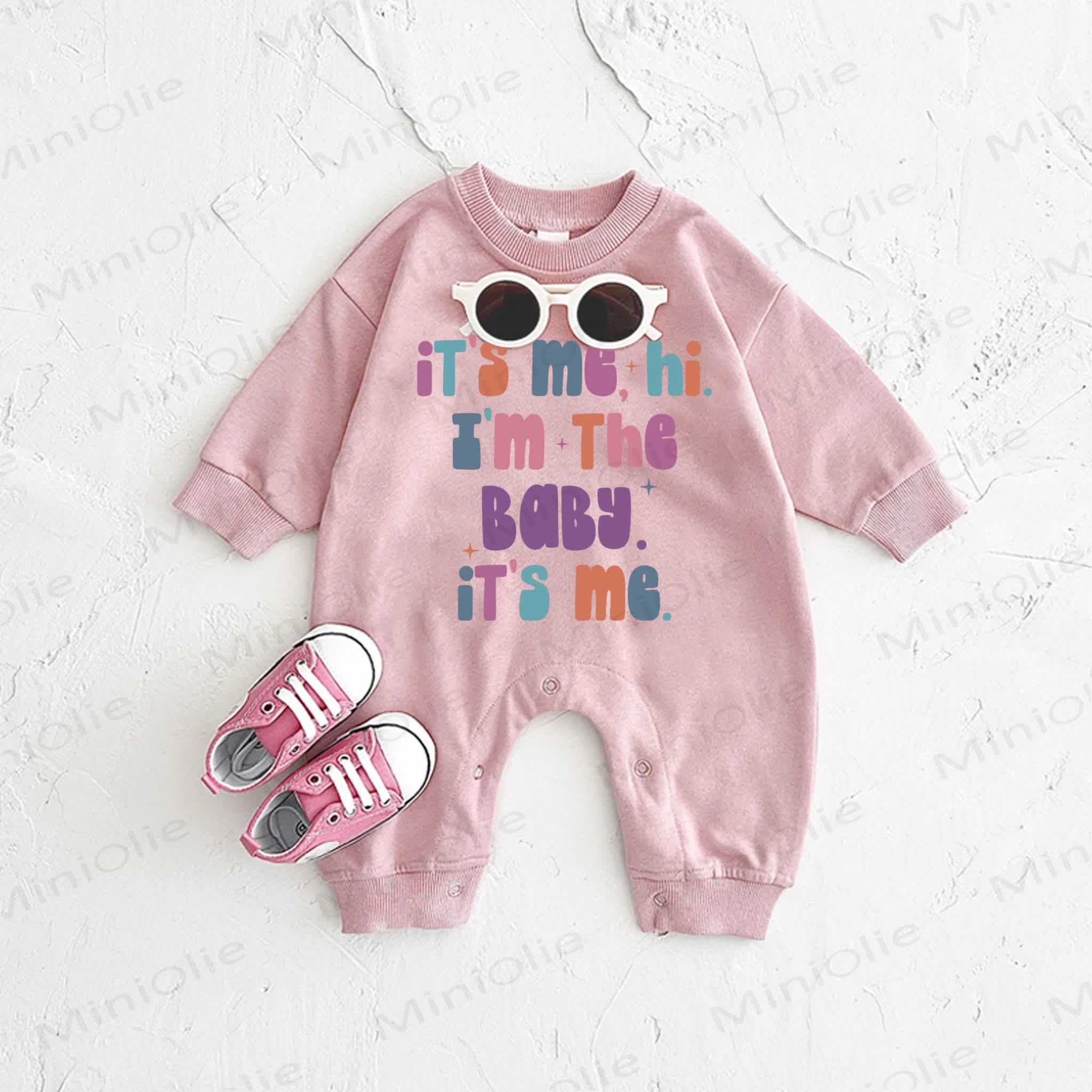 IT'S ME, HI. I'M THE BABY. IT'S ME. Baby Pink Romper - Pink - 2-3T - image 1
