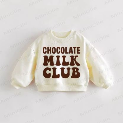CHOCOLATE MILK CLUB Baby Toddler Cream Sweatshirt - Cream - 3-5T - image 1