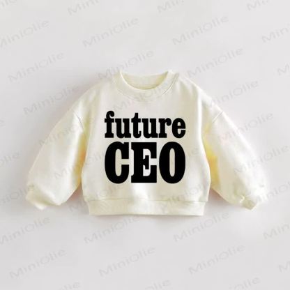TUTURE CEO Baby Toddler  Cream Sweatshirt - Cream - 3-5T - image 1