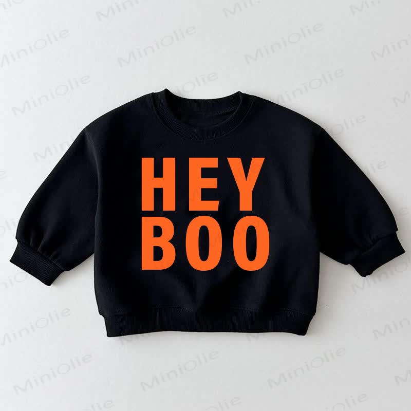 HEY BOO Baby Toddler Black Sweatshirt - Black - 3-5T - image 1