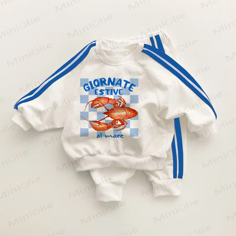 GIORNATE ESTIVE AL MARE Blue Striped 2-piece Set - White&Blue - 3-5T - image 1