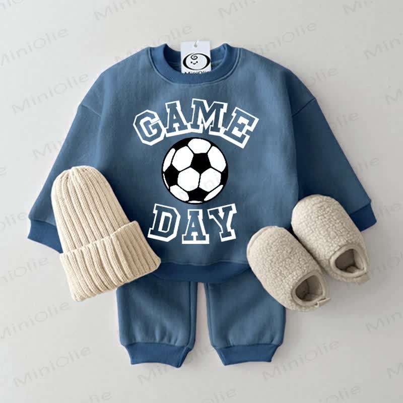 GAME DAY Baby Sweatshirt 2-piece Blue Set - Blue - 2-3T - image 1