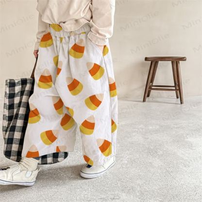 Baby Rice Ball Print Pants - Beige - 2-3T - image 1
