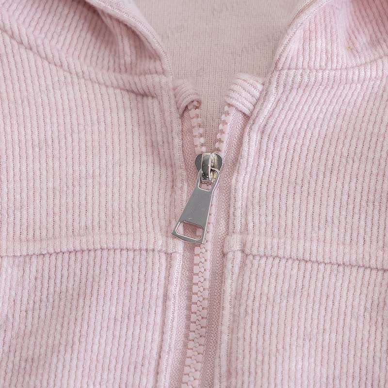 Toddler Girl Pink Bunny Ear Hoodie and Pants 2-piece Set - image 4