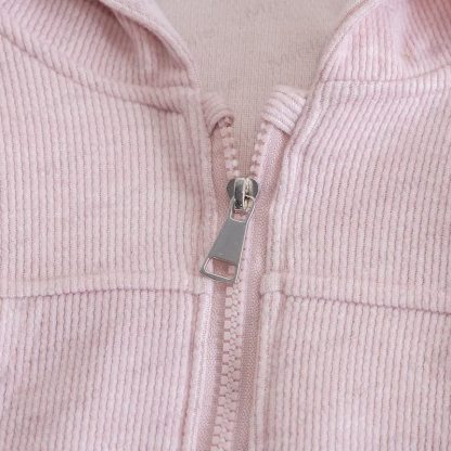 Toddler Girl Pink Bunny Ear Hoodie and Pants 2-piece Set - image 4
