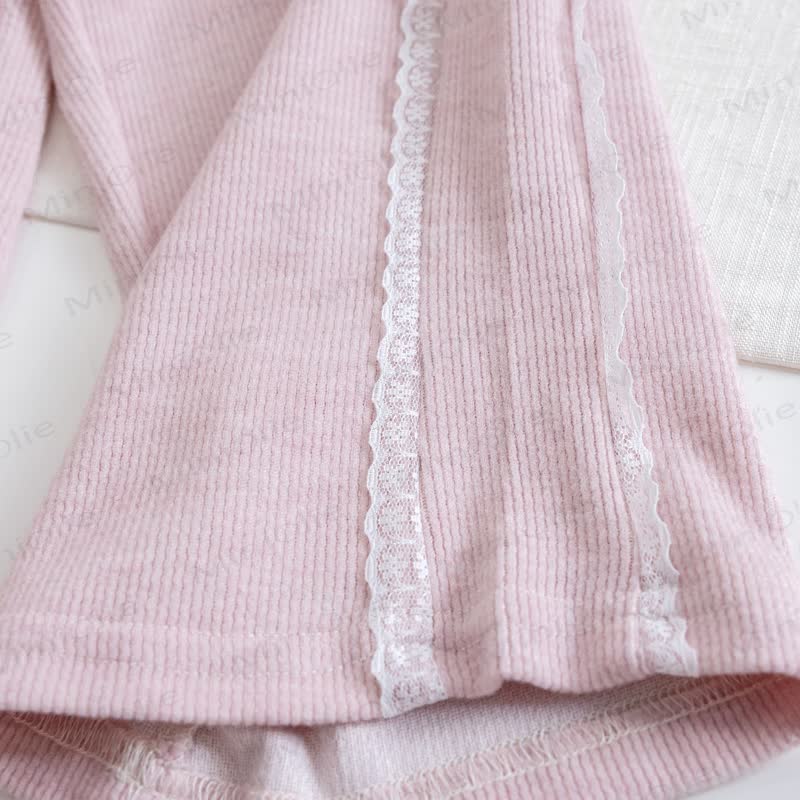 Toddler Girl Pink Bunny Ear Hoodie and Pants 2-piece Set - image 10
