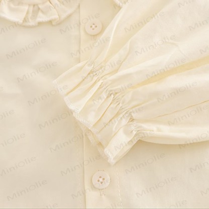Baby Toddler Girls Carrot Ruffle Collar 3-piece Set - image 12