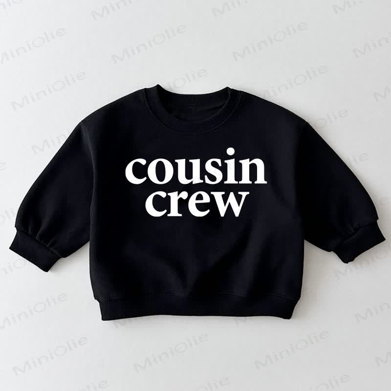COUSIN CREW Baby Toddler Black Sweatshirt - Black - 3-5T - image 1