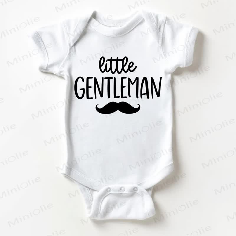 LITTLE GENTLEMAN Baby White Bodysuit - White - 18-24M - image 1