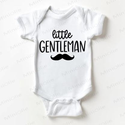 LITTLE GENTLEMAN Baby White Bodysuit - White - 18-24M - image 1