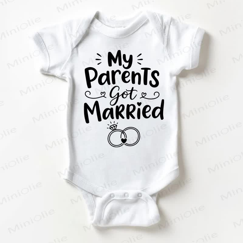 MY PARENTS GOT MARRIED Baby White Bodysuit - White - 18-24M - image 1