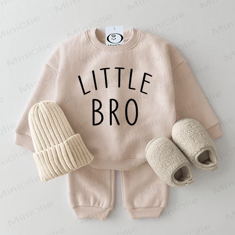 LITTLE BRO Baby 2-piece Beige Set - Beige - 2-3T - image 1