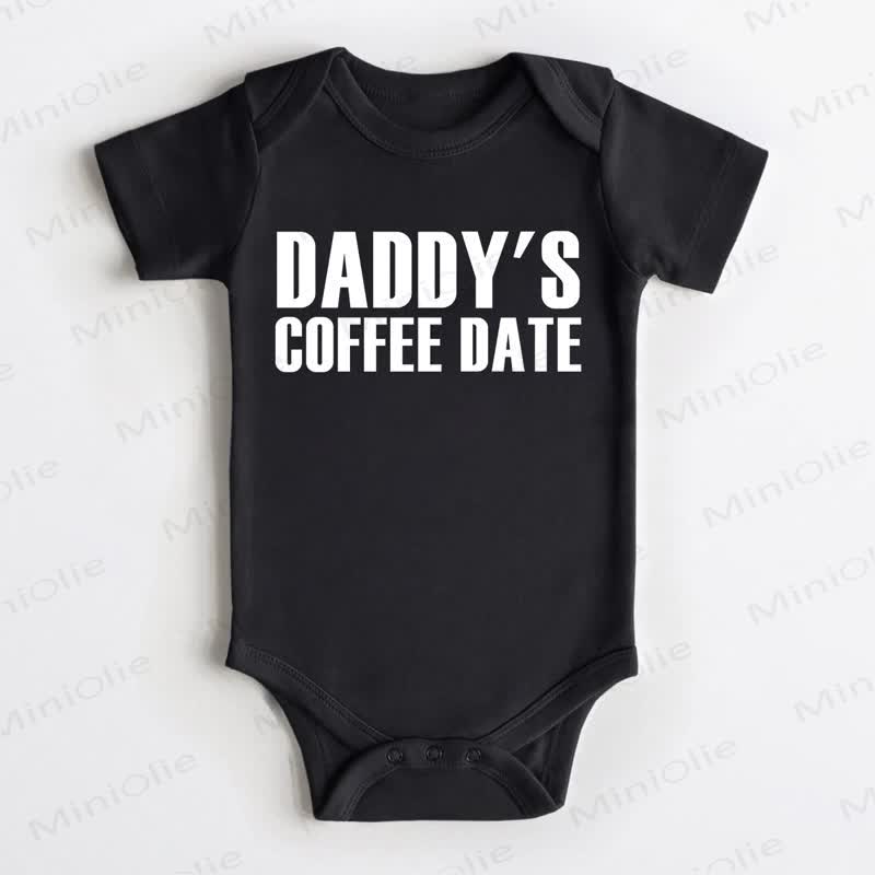 DADDY'S COFFEE DATE Baby Bodysuit - Black - 18-24M - image 1