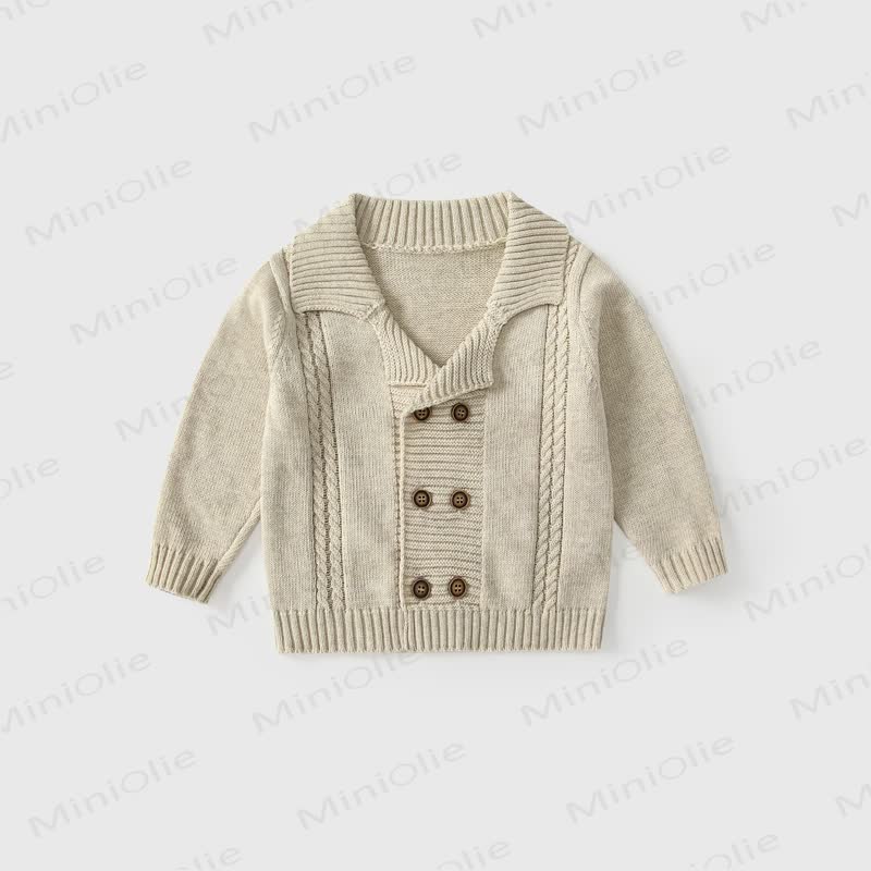 Baby Toddler Boys Shirt and Pants Set or Gentleman Cardigan - Beige - 3-4T - image 5