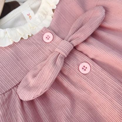 Toddler Baby Girl Bow Ruffle Collar Top and Pants 2-piece Set - image 5