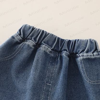 Toddler Girl Big Bow Sweatshirt and Denim Pants 2-piece Set - image 10