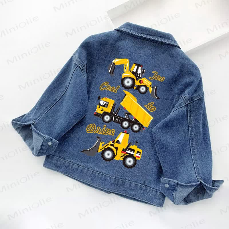 TOO COOL TO DRIVE Toddler Kid Denim Jacket - image 2
