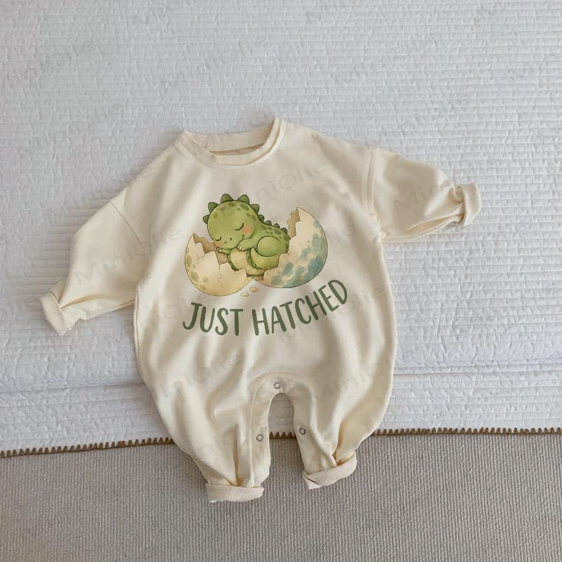 JUST HATCHED Baby Beige Romper - Beige - 2-3T - image 1