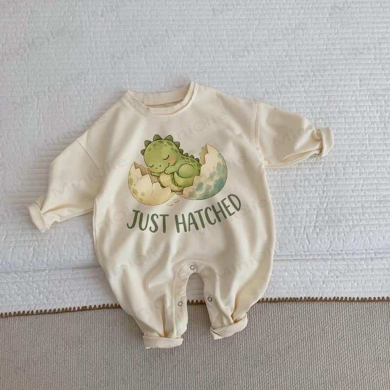 JUST HATCHED Baby Beige Romper - Beige - 2-3T - image 1