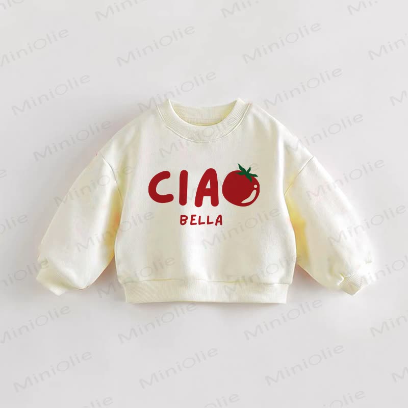 CIAO BELLA Baby Toddler Cream Sweatshirt - Cream - 3-5T - image 1