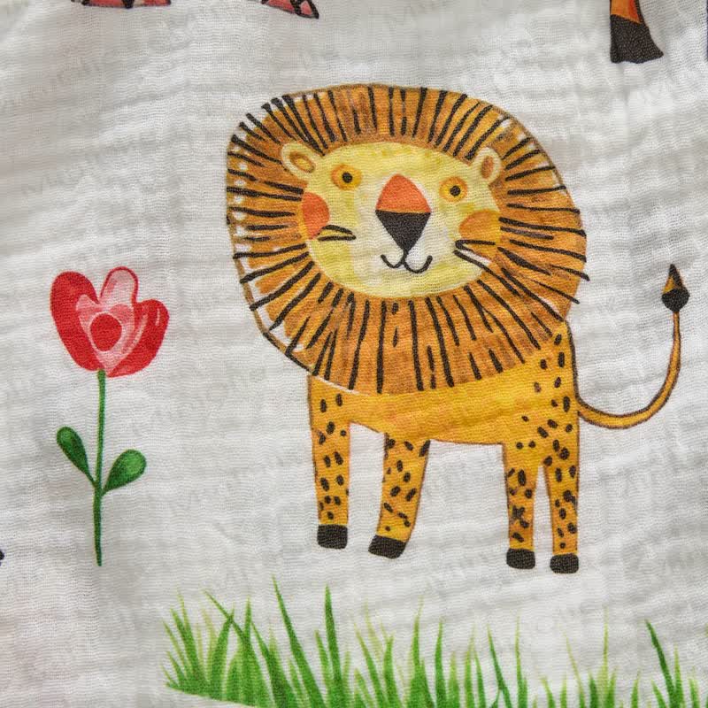 Baby Zoo Print Romper with Hat - image 5