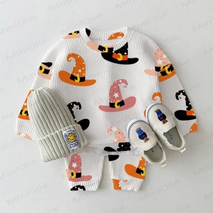 Baby White Halloween Hat 2-piece Set - White - 2-3T - image 1