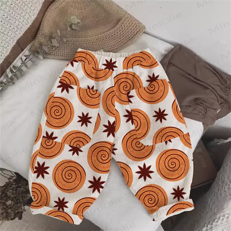 Baby Toddler Circle Cord Pants - Beige - 5-7T - image 1