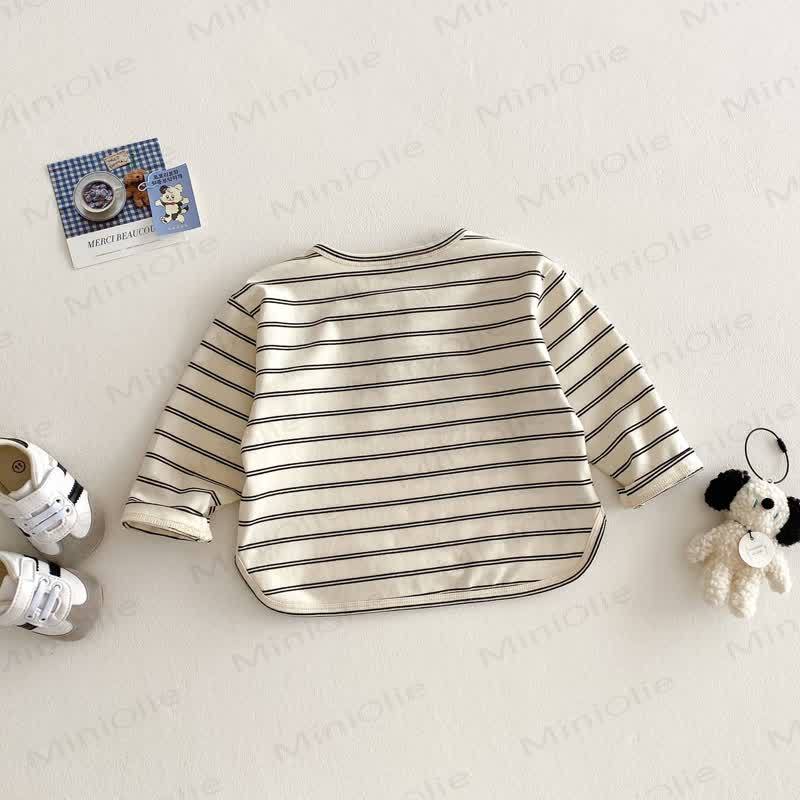 Baby Toddler Striped Henley T-Shirt - image 2