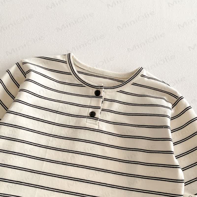 Baby Toddler Striped Henley T-Shirt - image 5
