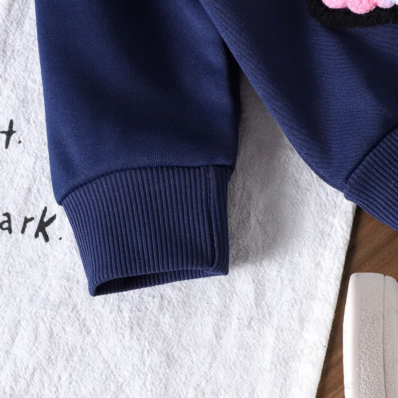 Baby Girls Bow Sweatshirt and Flare Pants 2-piece Set - image 6