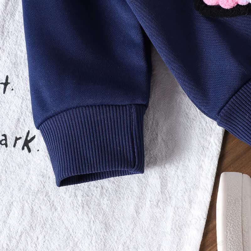 Baby Girls Bow Sweatshirt and Flare Pants 2-piece Set - image 6